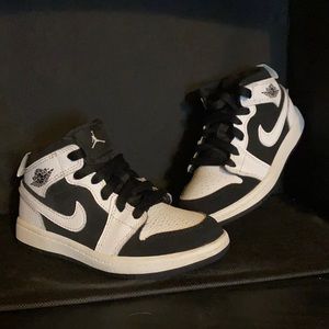Child white and black air Jordan
